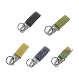 Maxbell Nylon Webbing Buckle Hanging Belt Key Hook for Outdoor Activities Climbing Black