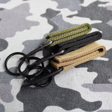 Maxbell Nylon Webbing Buckle Hanging Belt Key Hook for Outdoor Activities Climbing Black