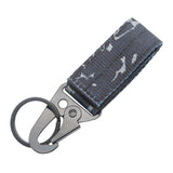 Maxbell Nylon Webbing Buckle Hanging Belt Key Hook for Outdoor Activities Climbing Navy Blue Camouflage