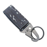 Maxbell Nylon Webbing Buckle Hanging Belt Key Hook for Outdoor Activities Climbing Navy Blue Camouflage