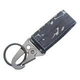 Maxbell Nylon Webbing Buckle Hanging Belt Key Hook for Outdoor Activities Climbing Navy Blue Camouflage