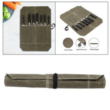 Maxbell Portable Chef Roll Bag Cooking Tools Storage for Kitchen Camping Travel