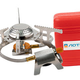 Maxbell Portable Camping Gas Stove Mini Cooker Gear for Fishing Cooking Camping