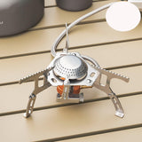 Maxbell Portable Camping Gas Stove Mini Cooker Gear for Fishing Cooking Camping