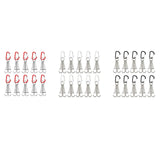 Maxbell 10Pcs Tent Stakes Deck Anchor Peg Spring Buckle Tent Accessories for Outdoor Red