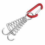 Maxbell 10Pcs Tent Stakes Deck Anchor Peg Spring Buckle Tent Accessories for Outdoor Red