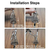 Maxbell 10Pcs Tent Stakes Deck Anchor Peg Spring Buckle Tent Accessories for Outdoor Black