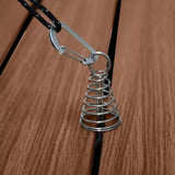 Maxbell 10Pcs Tent Stakes Deck Anchor Peg Spring Buckle Tent Accessories for Outdoor Black