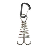 Maxbell 10Pcs Tent Stakes Deck Anchor Peg Spring Buckle Tent Accessories for Outdoor Black
