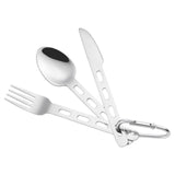 Maxbell Reusable Travel Utensils Set Spoon Fork Flatware for Camping Picnic Hiking