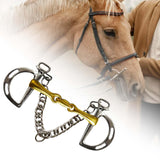 Maxbell Horse Bit Copper Mouth Cheek Horse Bridle Horse Chewing