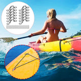 Maxbell 12Pcs Metal Boat pad Eye Deck Kayak Tie Down Canoe Rigging Marine Straps