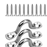Maxbell 12Pcs Metal Boat pad Eye Deck Kayak Tie Down Canoe Rigging Marine Straps