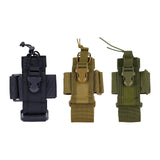 Maxbell Walkie Talkie Bag Adjustable Holder Pocket Belt for Hiking Outdoor Men black