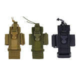 Maxbell Walkie Talkie Bag Adjustable Holder Pocket Belt for Hiking Outdoor Men black