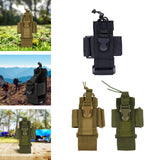 Maxbell Walkie Talkie Bag Adjustable Holder Pocket Belt for Hiking Outdoor Men black