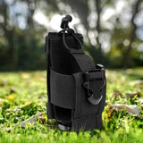 Maxbell Walkie Talkie Bag Adjustable Holder Pocket Belt for Hiking Outdoor Men black