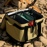 Maxbell Camping Bag Lunch Box Picnic Basket for Tourism Outdoor Activities School Black