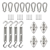 Maxbell Shade Sail Hardware Kit Installation Pad Eye Turnbuckle for Patio Canopy