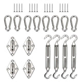 Maxbell Shade Sail Hardware Kit Installation Pad Eye Turnbuckle for Patio Canopy