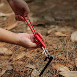 Maxbell Multifunction Tent Rope Tent Fixed Buckle Paracord for Travel Outdoor Hiking Red
