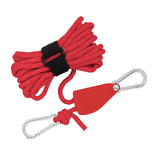 Maxbell Multifunction Tent Rope Tent Fixed Buckle Paracord for Travel Outdoor Hiking Red