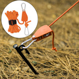 Maxbell Multifunction Tent Rope Tent Fixed Buckle Paracord for Travel Outdoor Hiking Orange