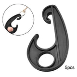 Maxbell 5Pcs Elastic Rope End Buckle Car Cover Hooks for Outdoor Kayaks Camping