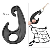 Maxbell 5Pcs Elastic Rope End Buckle Car Cover Hooks for Outdoor Kayaks Camping