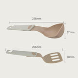 Maxbell 2Pcs Camping Cooking Spoon Shovel Kitchen Utensils Folding Tableware Outdoor