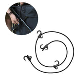 Maxbell 63inch Bungee Cord with 4 Hooks Tensioning Belt Elastic Cords for Car Trunks