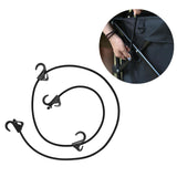 Maxbell 63inch Bungee Cord with 4 Hooks Tensioning Belt Elastic Cords for Car Trunks