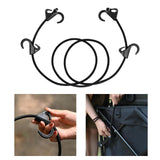 Maxbell 63inch Bungee Cord with 4 Hooks Tensioning Belt Elastic Cords for Car Trunks