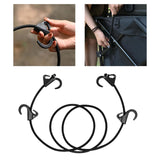 Maxbell 63inch Bungee Cord with 4 Hooks Tensioning Belt Elastic Cords for Car Trunks