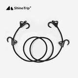 Maxbell 63inch Bungee Cord with 4 Hooks Tensioning Belt Elastic Cords for Car Trunks