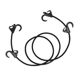 Maxbell 63inch Bungee Cord with 4 Hooks Tensioning Belt Elastic Cords for Car Trunks