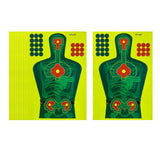 Maxbell 10x Splatter Targets 12"x18" Paper Silhouette Targets for Shooting Exercise