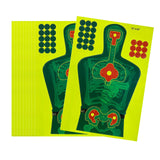 Maxbell 10x Splatter Targets 12"x18" Paper Silhouette Targets for Shooting Exercise