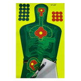 Maxbell 10x Splatter Targets 12"x18" Paper Silhouette Targets for Shooting Exercise