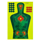 Maxbell 10x Splatter Targets 12"x18" Paper Silhouette Targets for Shooting Exercise