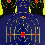 Maxbell 10Pcs Silhouette Splatter Targets 12Inchx18inch Adhesive Target Paper Target