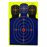 Maxbell 10Pcs Silhouette Splatter Targets 12Inchx18inch Adhesive Target Paper Target