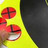 Maxbell 10Pcs Oval Silhouette Target 12Inchx18inch Self Adhesive Stickers Practice