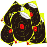 Maxbell 10Pcs Oval Silhouette Target 12Inchx18inch Self Adhesive Stickers Practice