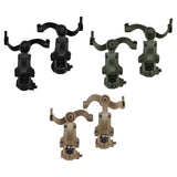 Maxbell Helmet Mount Adapter Track Rail Mount Kit Bracket for Headphone Outdoor mud color