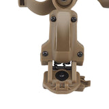 Maxbell Helmet Mount Adapter Track Rail Mount Kit Bracket for Headphone Outdoor mud color