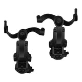Maxbell Helmet Mount Adapter Track Rail Mount Kit Bracket for Headphone Outdoor black