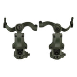 Maxbell Helmet Mount Adapter Track Rail Mount Kit Bracket for Headphone Outdoor green