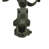 Maxbell Helmet Mount Adapter Track Rail Mount Kit Bracket for Headphone Outdoor green