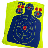 Maxbell 10x Splatter Targets Paper Targets Stickers Adhesive for Outdoor Shooting